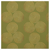 Tissu Spirale triple celtique une ligne or (Échantillon)