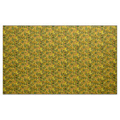 Tissu Spirales de fleurs - Jaune (Yard)