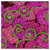 Tissu Spirales de fleurs - rose (Fermer)