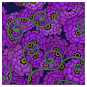 Tissu Spirales de fleurs - Violet (Fermer)