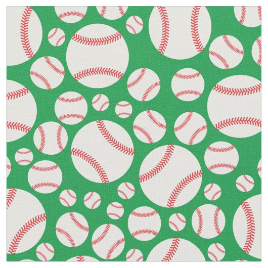 Tissu Sports de baseball mignon (Fermer)