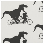 Tissu Squatchin allé faisant un cycle avec T-rex (Fermer)