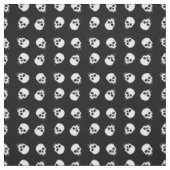 Tissu squelette noir blanc halloween (Échantillon)