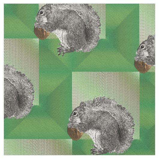 Tissu Squirrel Nuts (Fermer)