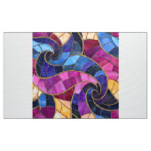 Tissu Stainglass Blue Purple Design (Yard)