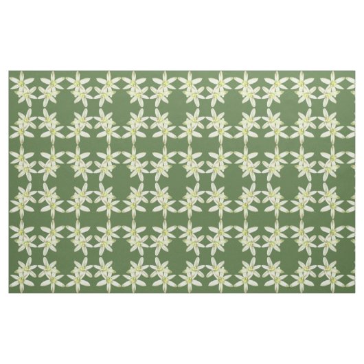 Tissu Star of Bethlehem Flower Fabric (Fat Quarter)
