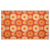 Tissu Starbursts et soleils, mandarine (Fat Quarter)