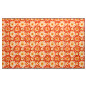 Tissu Starbursts et soleils, mandarine (Yard)