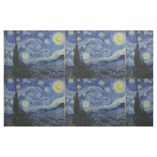 Tissu Starry Night Vincent van Gogh Tiled (Yard)