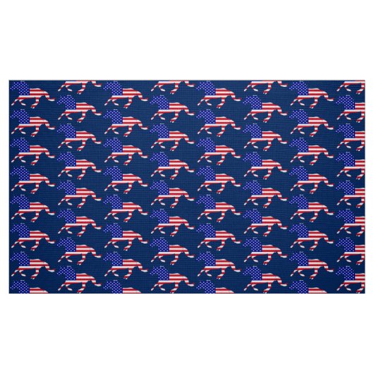 Tissu Stars and Stripes Mustang (bleu) (Fat Quarter)