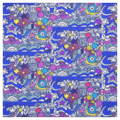 Tissu stars blue (Échantillon)