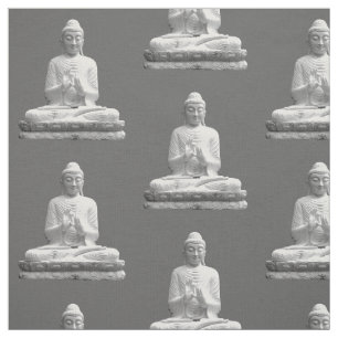 Tissu Statue du Bouddha blanc