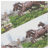 Tissu Statues de chevaux (fermé)