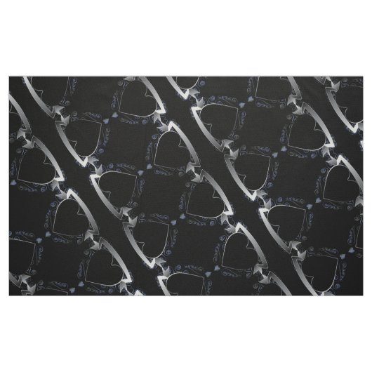 Tissu Steampunk 3D Black Heart Series (Fat Quarter)