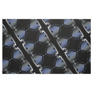 Tissu Steampunk Heart Series Blue Neon