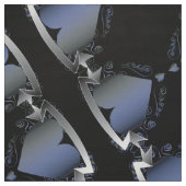 Tissu Steampunk Heart Series Blue Neon (Échantillon)