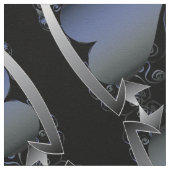 Tissu Steampunk Heart Series Blue Neon (Détail)