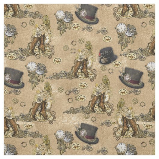 Tissu Steampunk Sculpture Casquettes et Bottes Conceptio (Échantillon)