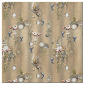 Tissu Steampunk sur tôle en cuir or (Échantillon)