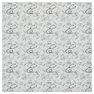 Tissu Stethoscope Motif Médicale
