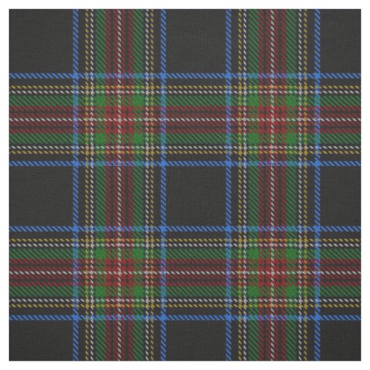 Tissu Stewart Black Tartan (Échantillon)