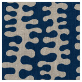 Tissu Stripes Bio - Style Indigo (Fermer)