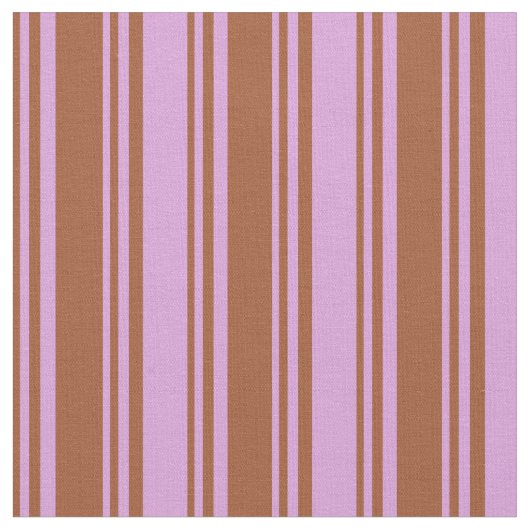 Tissu Stripes couleur sienne et prune (Fermer)