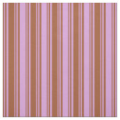 Tissu Stripes couleur sienne et prune (Échantillon)