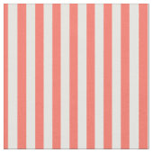 Tissu Stripes simples Motif Coral/Blanc tendance (Fermer)