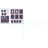 Tissu Structure 2 lavable sans couture lavande cadres ph (Carreau)