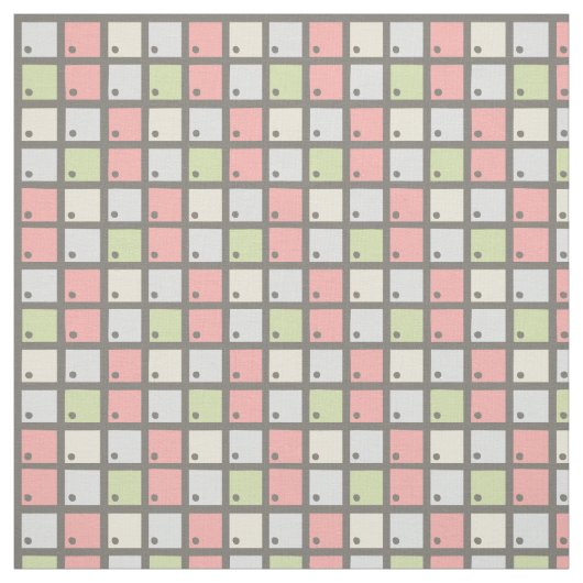 Tissu Structure à motif de grille pastel (Échantillon)