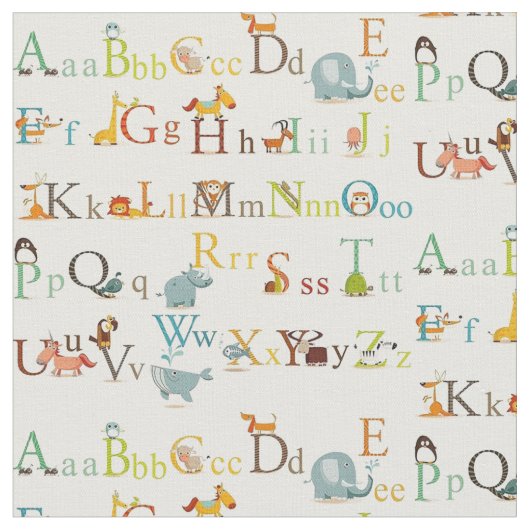 Tissu Structure - Alphabet (Fermer)