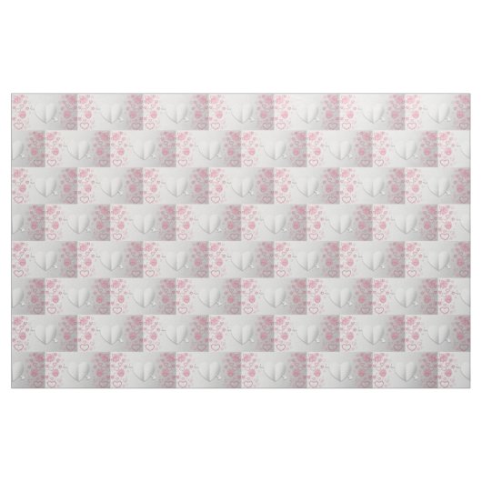 Tissu Structure Coeur & Flèche (Fat Quarter)