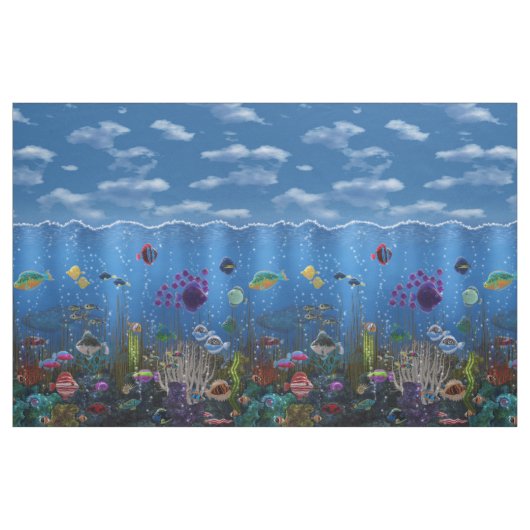 Tissu Structure d'amour sous-marine (Yard)