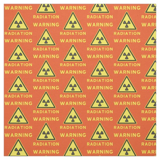 Tissu Structure d'avertissement de rayonnement orange (Échantillon)