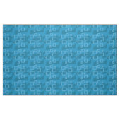 Tissu Structure de circuit géométrique bleu cool (Fat Quarter)