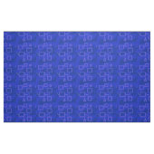 Tissu Structure de circuit géométrique Royal Blue (Fat Quarter)