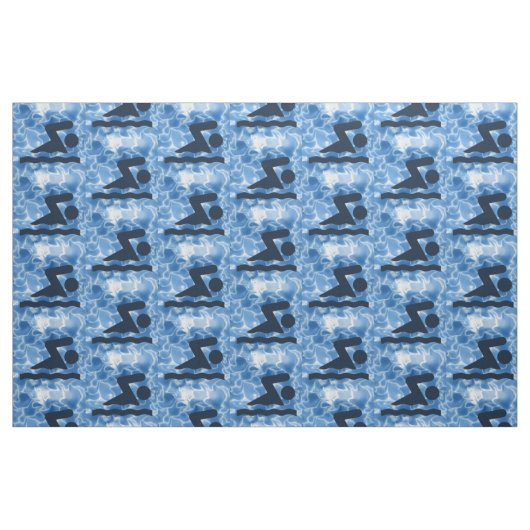 Tissu Structure de conception de natation (Fat Quarter)