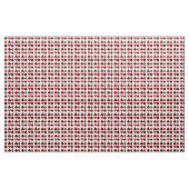 Tissu Structure de conception de pont en noir et rouge (Yard)