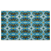 Tissu Structure de la géométrie bleue et or (Fat Quarter)