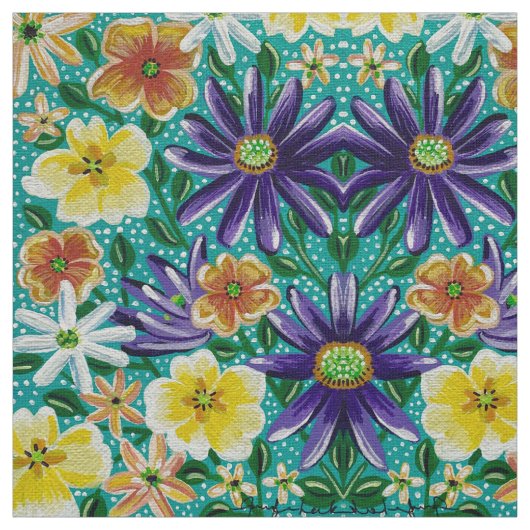 Tissu Structure des champs d'été (Échantillon)