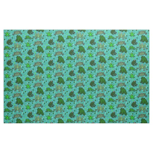 Tissu Structure d'impression de grenouille (Fat Quarter)