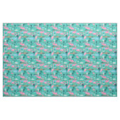 Tissu Structure d'impression Flamant rose (Fat Quarter)