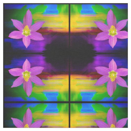 Tissu Structure dramatique Abstraite rose (Échantillon)