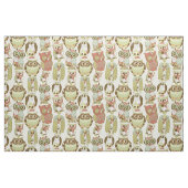 Tissu Structure du groupe Pastel Owl (Fat Quarter)