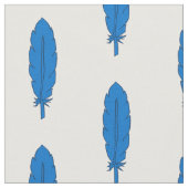 Tissu Structure en plumes bleu clan SCA (Fermer)