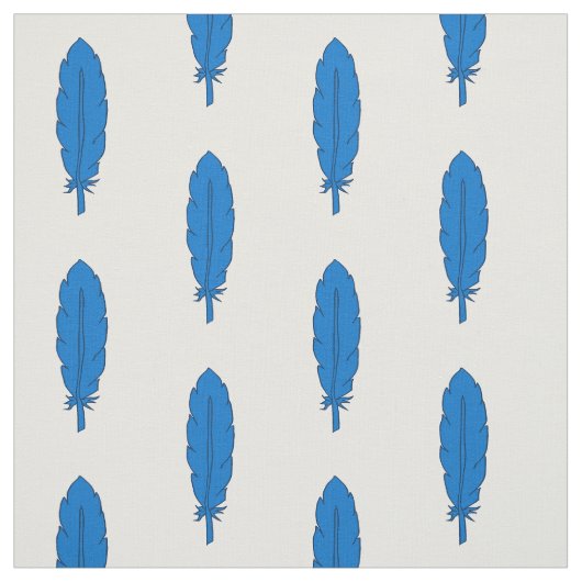Tissu Structure en plumes bleu clan SCA (Échantillon)