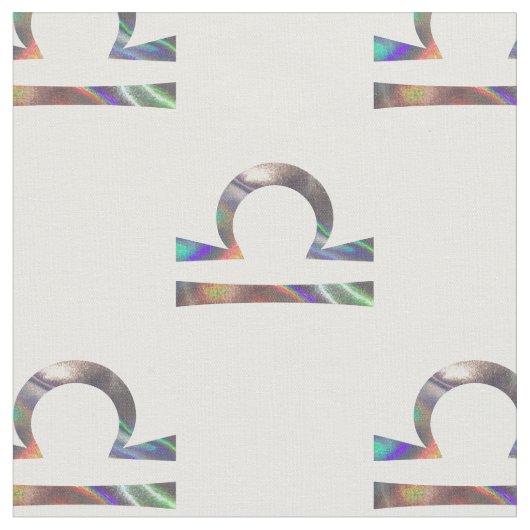 Tissu structure hologramme libra (Fermer)