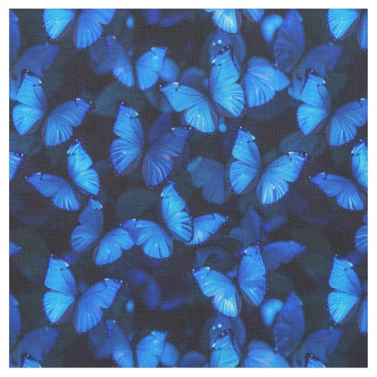Tissu Structure Iridescente Bleu Papillon (Fermer)