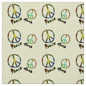 Tissu Structure Peace & Love (Échantillon)